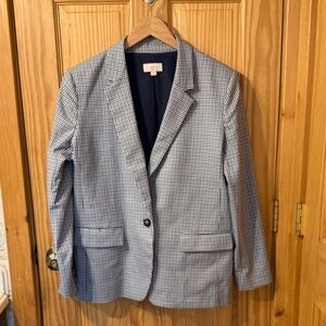 LOFT Navy and Cream Blazer